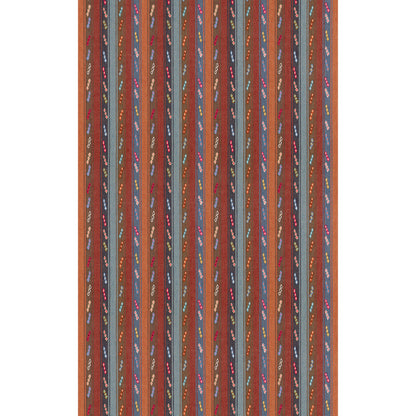 Tip Toe Fabric by G P & J Baker in Indigo/Chocolate