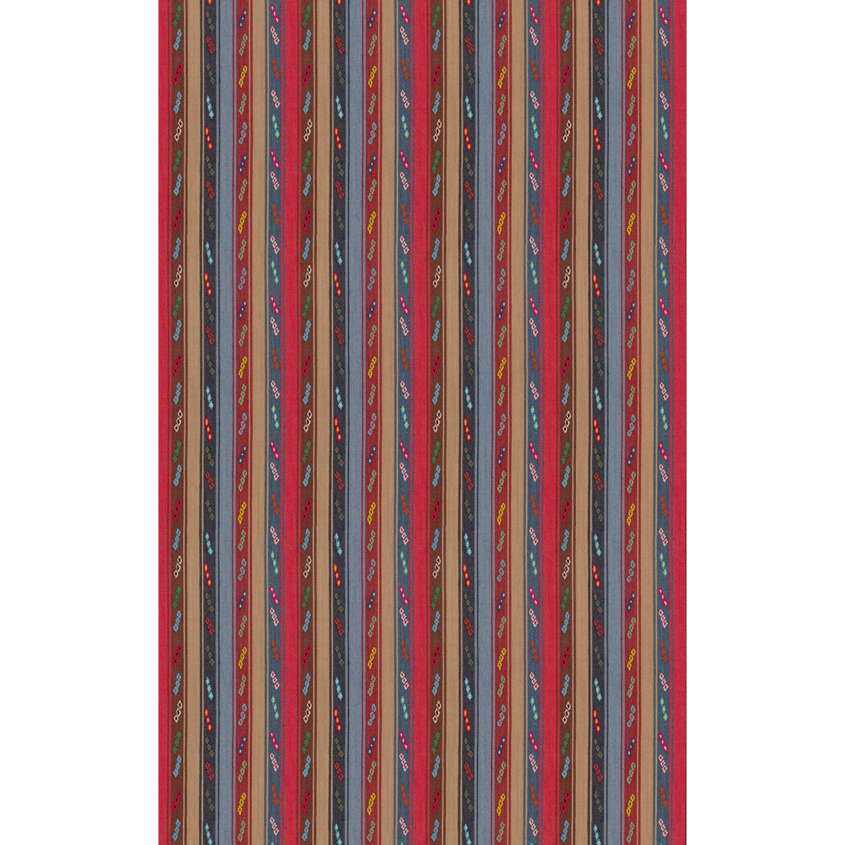 Tip Toe Fabric by G P & J Baker in Crimson/Blue