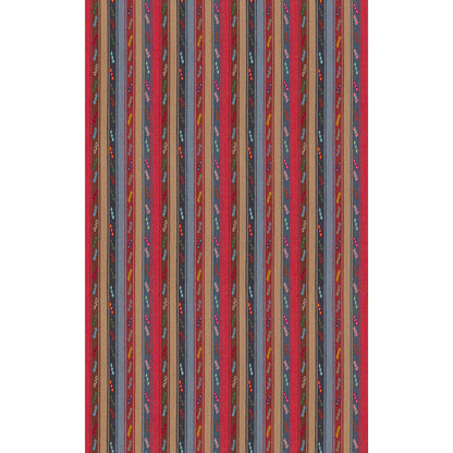 Tip Toe Fabric by G P & J Baker in Crimson/Blue