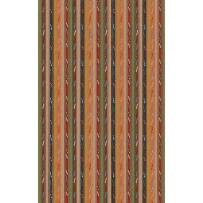 Tip Toe Fabric by G P & J Baker in Earth/Indigo