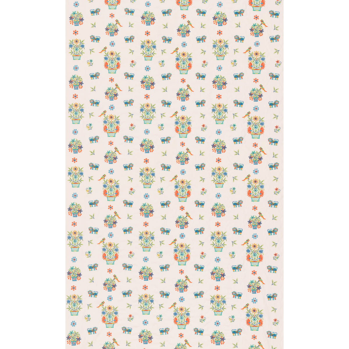 Roar Stitch Fabric by G P & J Baker in Jewel