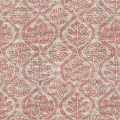 Oakleaves - Pink/Oatmeal