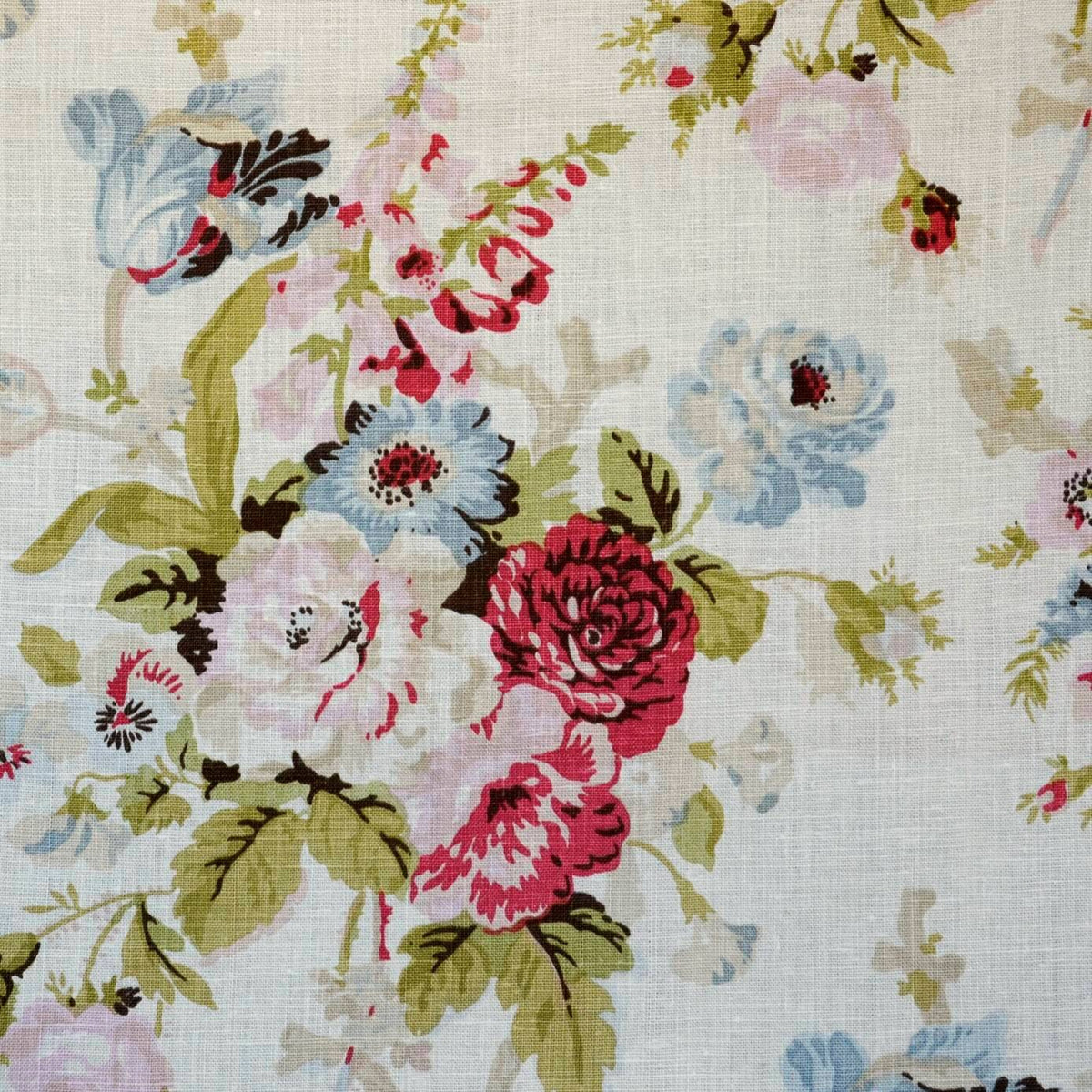 Grenville Linen - Pink/Green