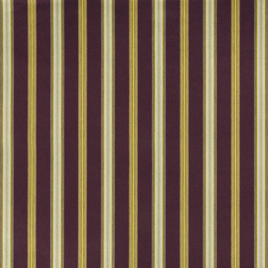 Canfield Stripe Fabric by Lee Jofa in Aubergine