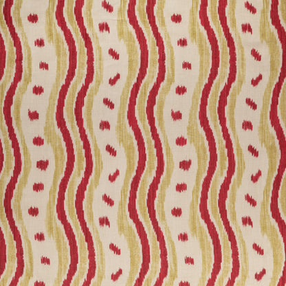 Ikat Stripe - Red/Green