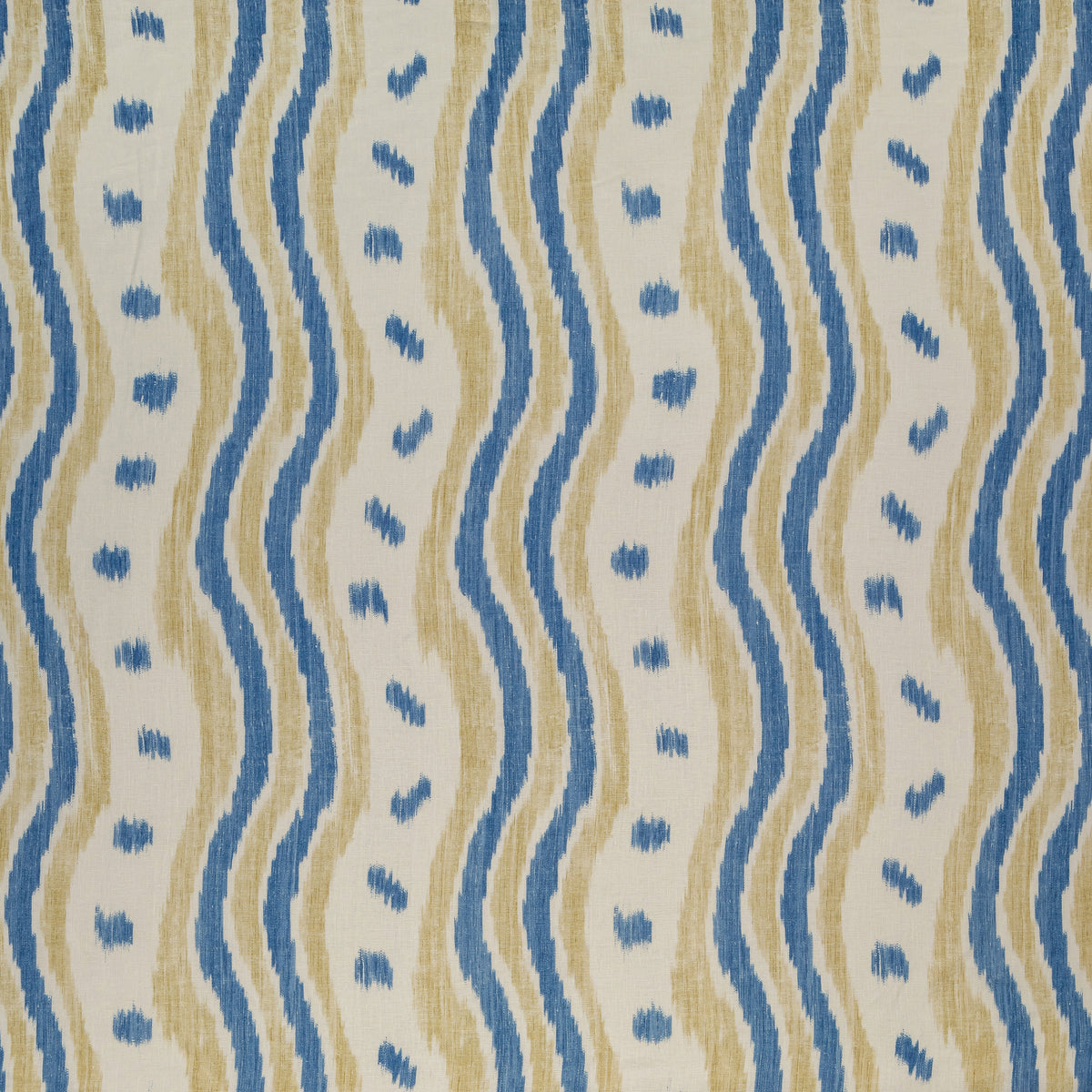 Ikat Stripe - Blue/Yellow