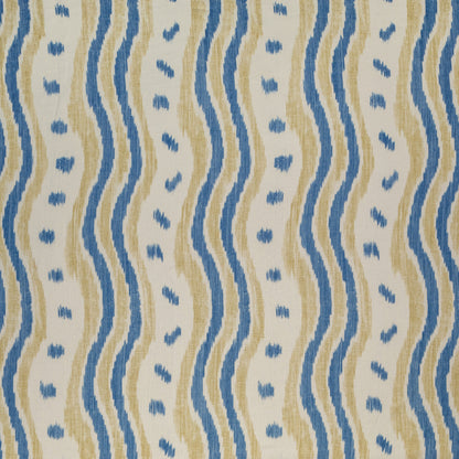 Ikat Stripe - Blue/Yellow