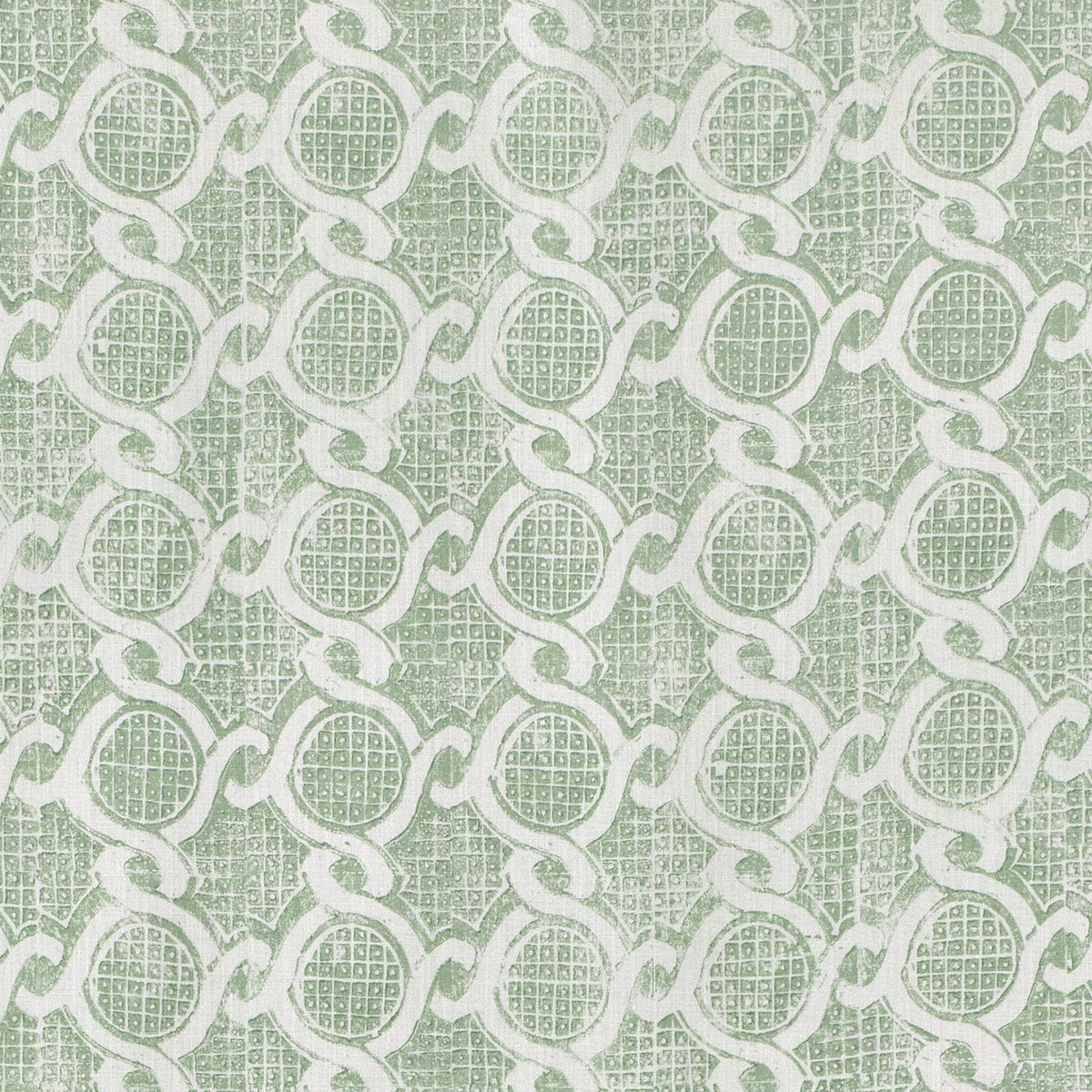 Chain Fabric by Blithfield in Green