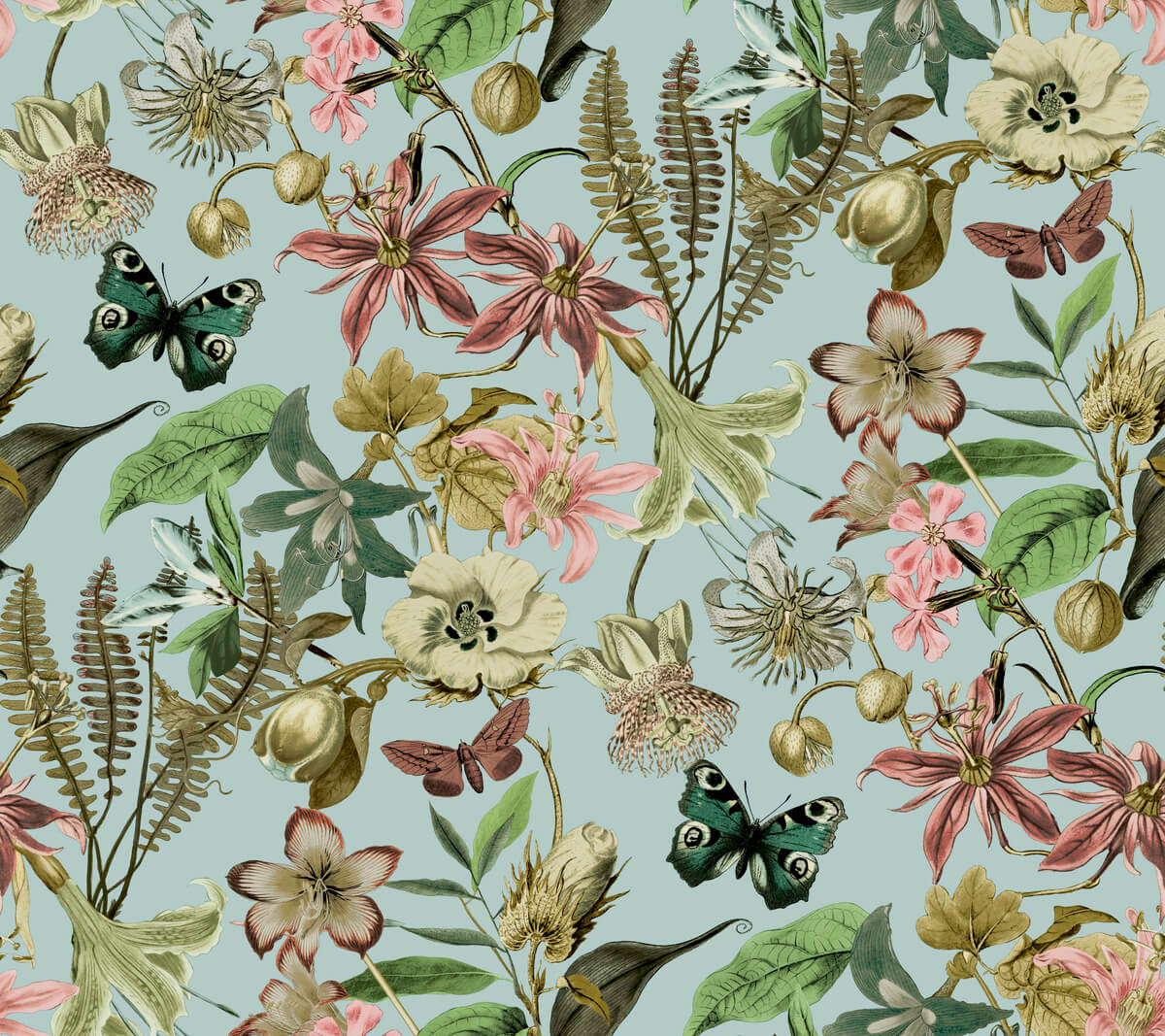 Butterfly House Wallpaper