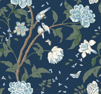 Teahouse Floral Wallpaper