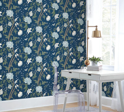 Teahouse Floral Wallpaper
