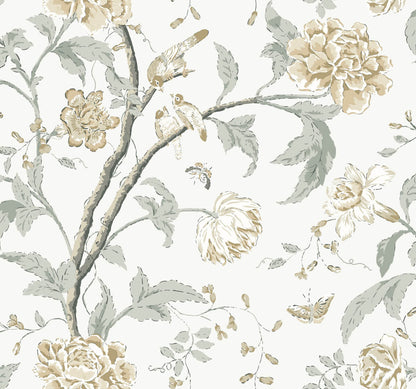 Teahouse Floral Wallpaper