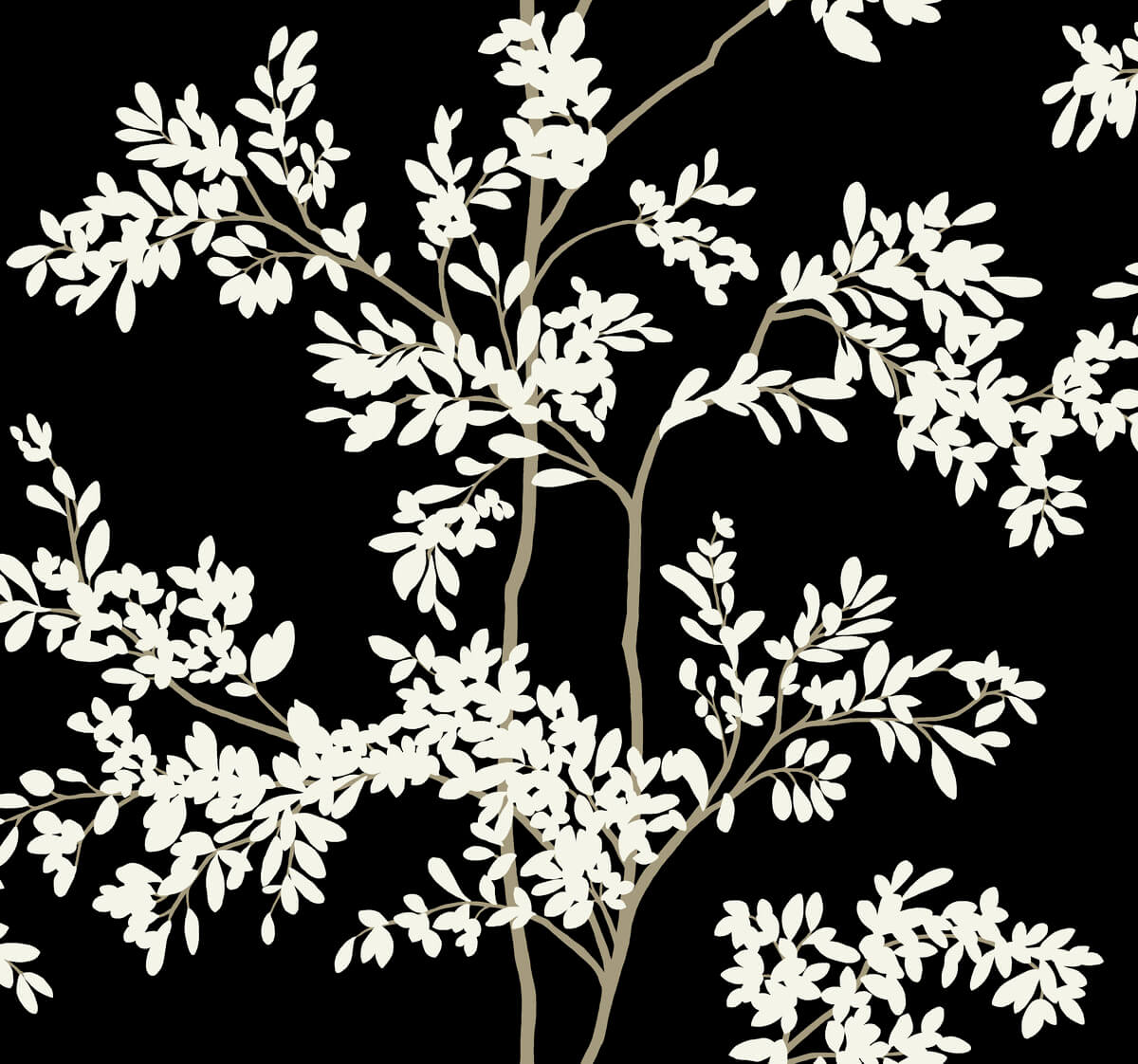 Lunaria Silhouette Wallpaper