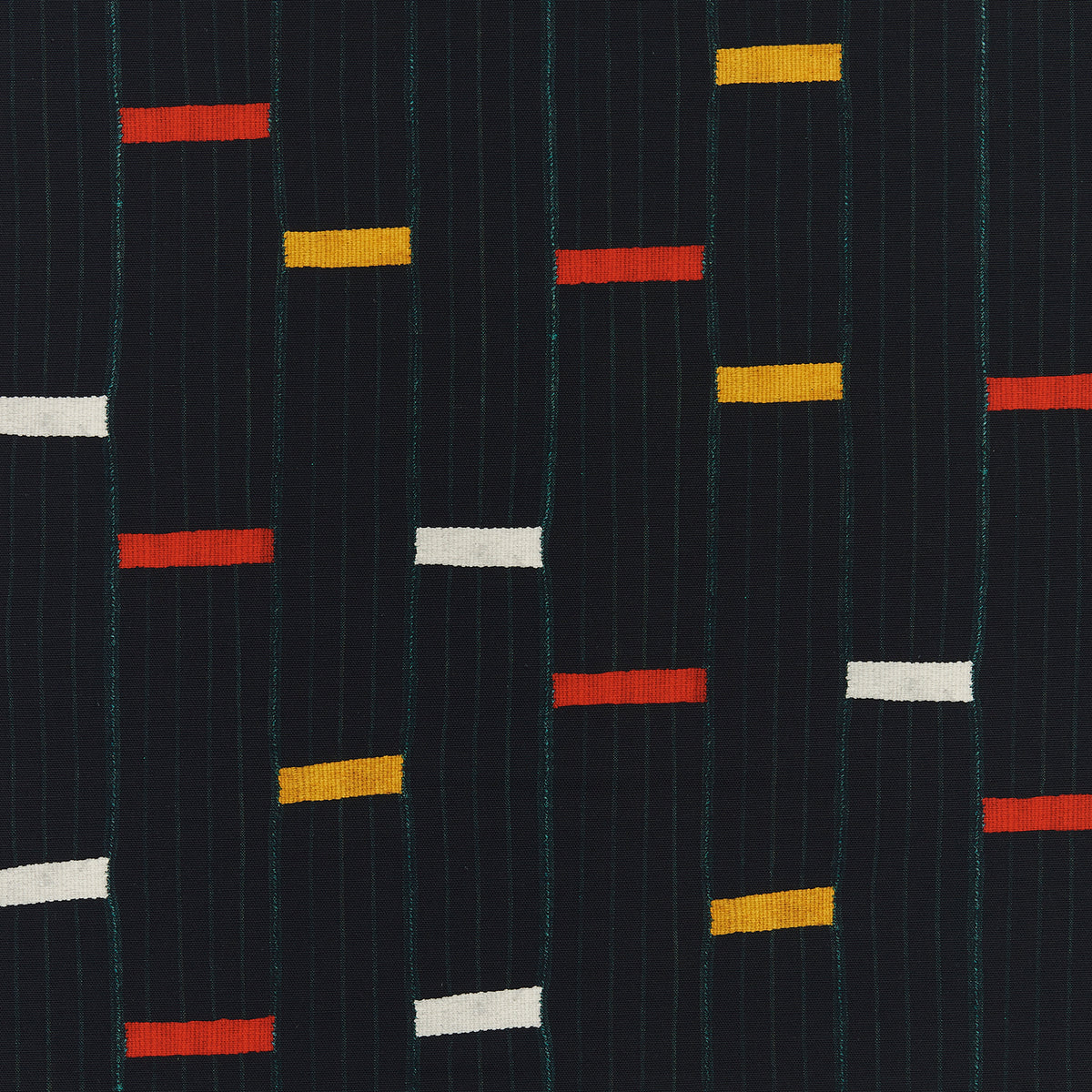 Black Mambo Fabric by Jennifer Shorto in Black