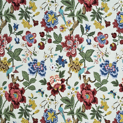 Persian Pomegranate Fabric by G P & J Baker in Aqua/Multi