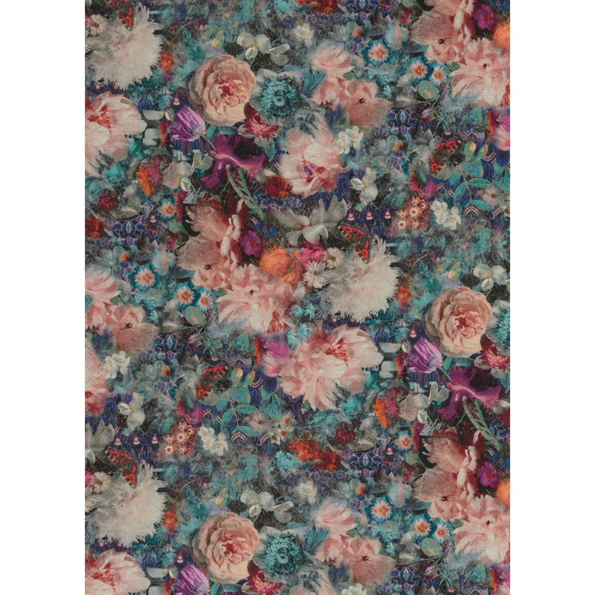 Royal Garden Linen Fabric by G P & J Baker in Jewel
