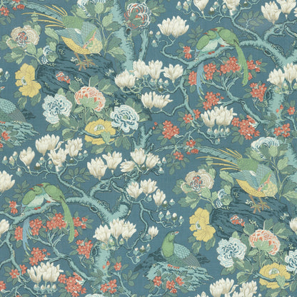 Rockbird Signature Fabric by G P & J Baker in Teal