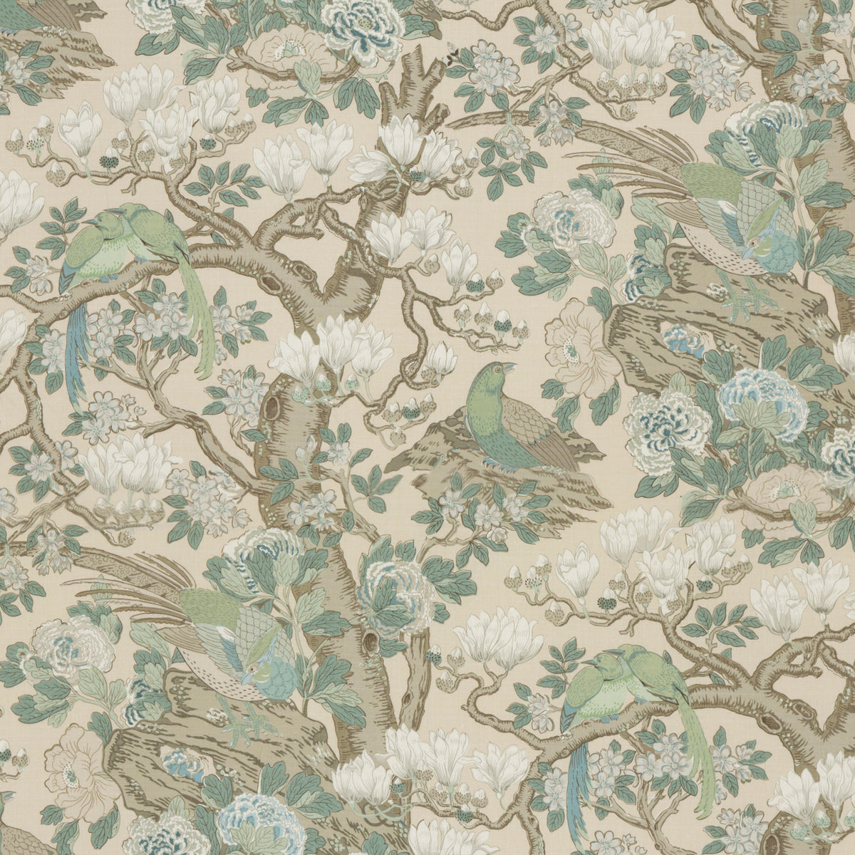 Rockbird Signature Fabric by G P & J Baker in Soft Blue