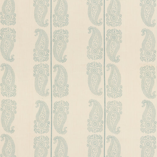 Cromer Paisley Fabric by G P & J Baker in Aqua