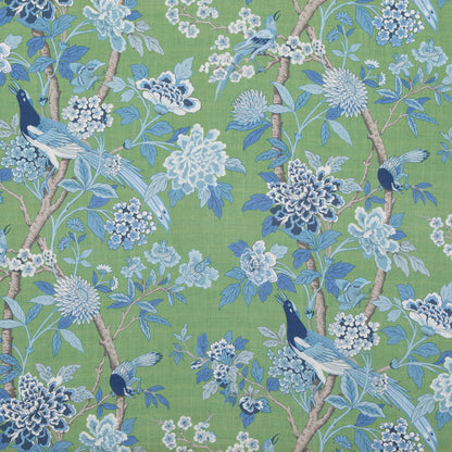 Hydrangea Bird (Archive) - Emerald/Blue