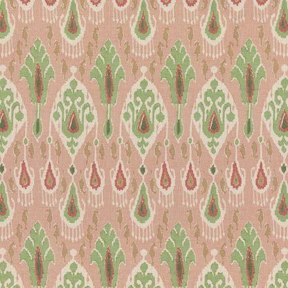 Ikat Bokhara Fabric by G P & J Baker in Rose/Green