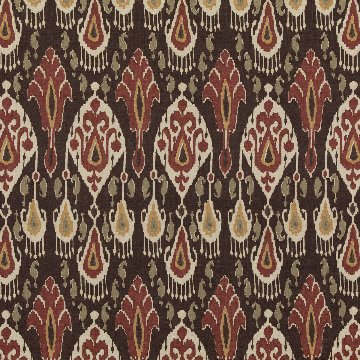Ikat Bokhara Fabric by G P & J Baker in Espresso