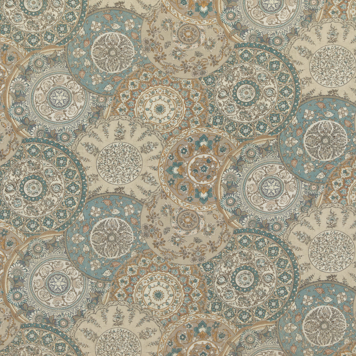 Imari Fabric by G P & J Baker in Soft Blue