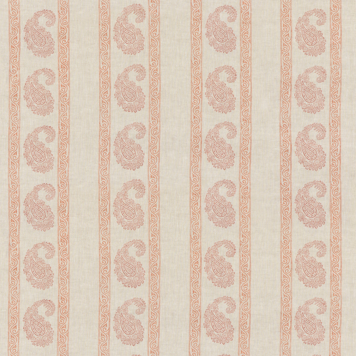 Vintage Paisley Fabric by G P & J Baker in Red