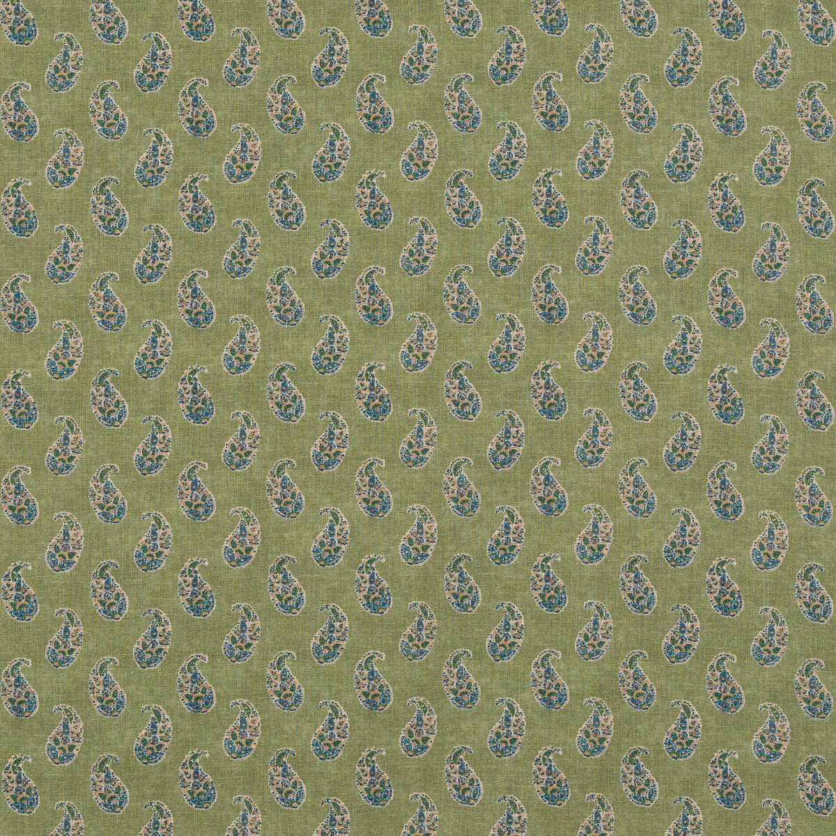 Patola Paisley Fabric by G P & J Baker in Emerald