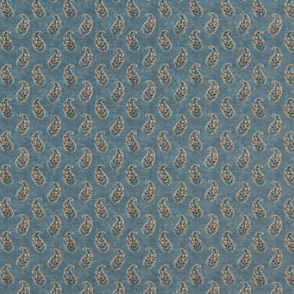 Patola Paisley Fabric by G P & J Baker in Blue