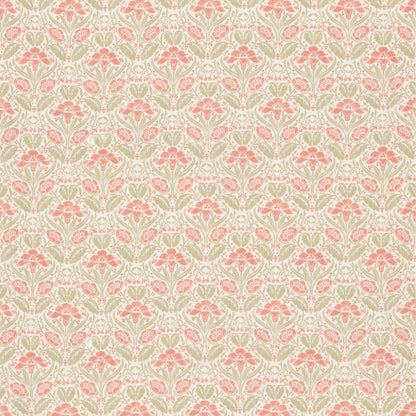 Iris Meadow Cotton Fabric by G P & J Baker in Pink/Green