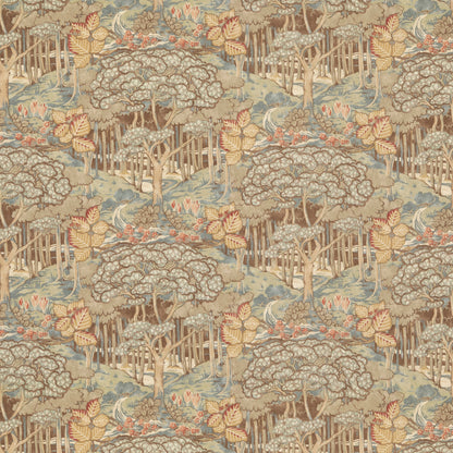 Ruskin Cotton Fabric by G P & J Baker in Teal