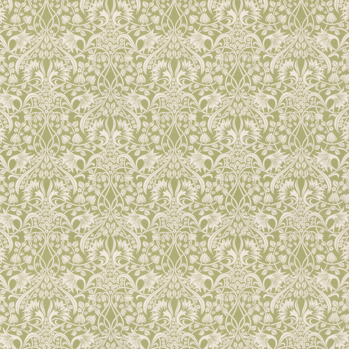 Fritillerie Cotton Fabric by G P & J Baker in Green