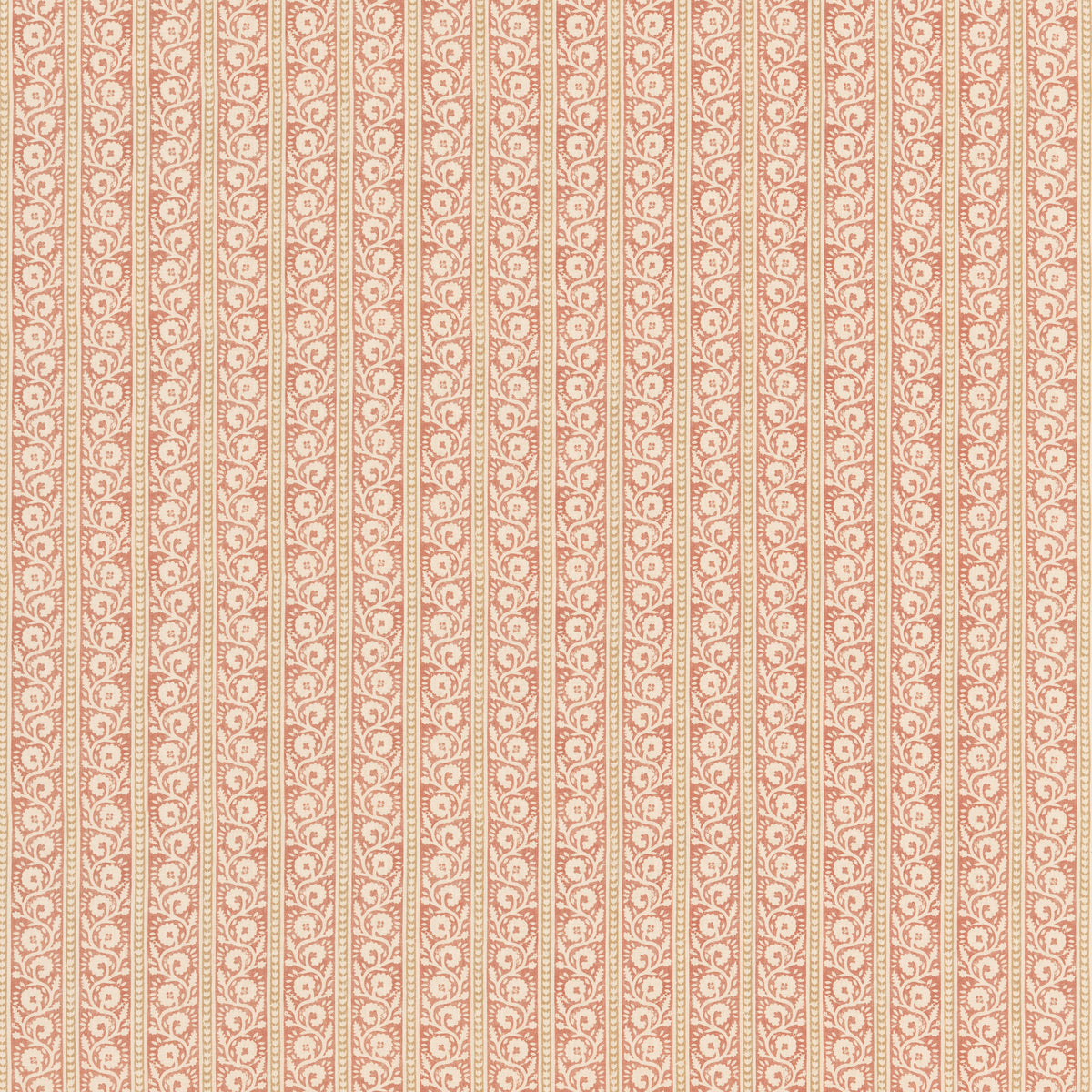 Bibury Fabric by G P & J Baker in Red/Sand