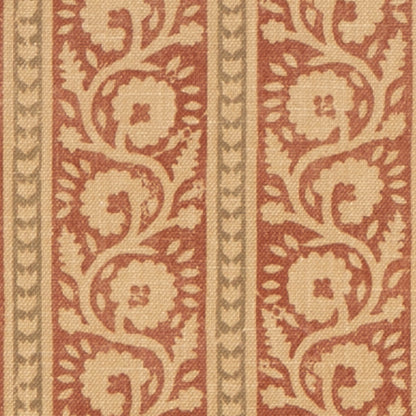 Bibury Fabric by G P & J Baker in Red/Olive