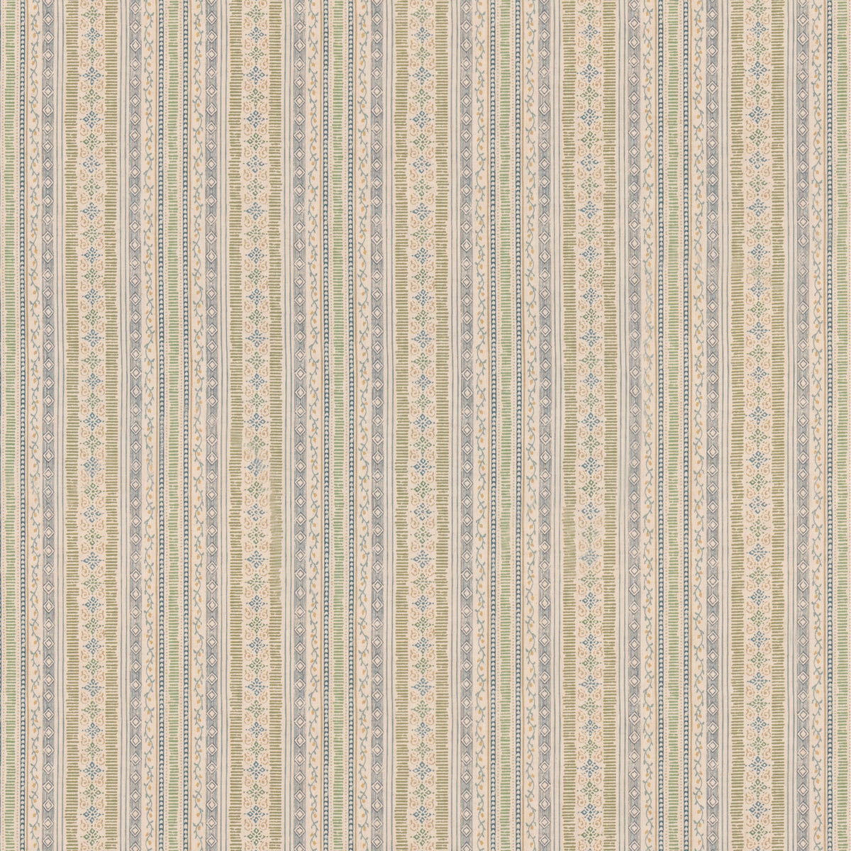 Compton Fabric by G P & J Baker in Green/Blue