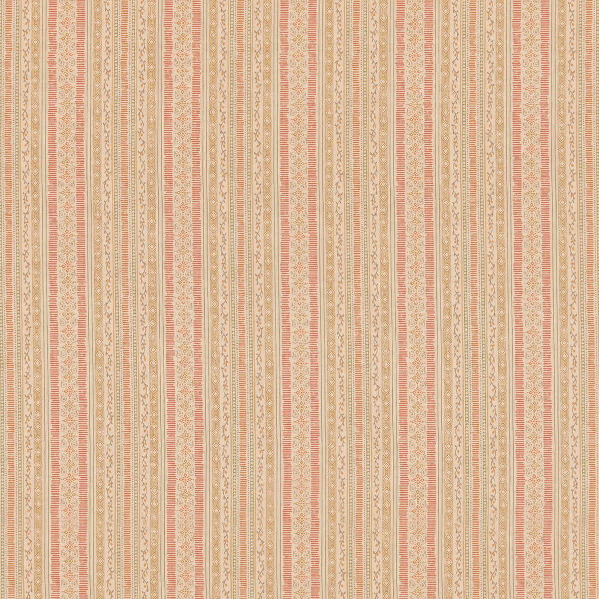 Compton Fabric by G P & J Baker in Red/Ochre