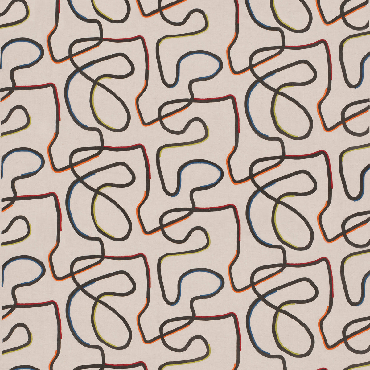 Ring Road Fabric by G P & J Baker in Jewel