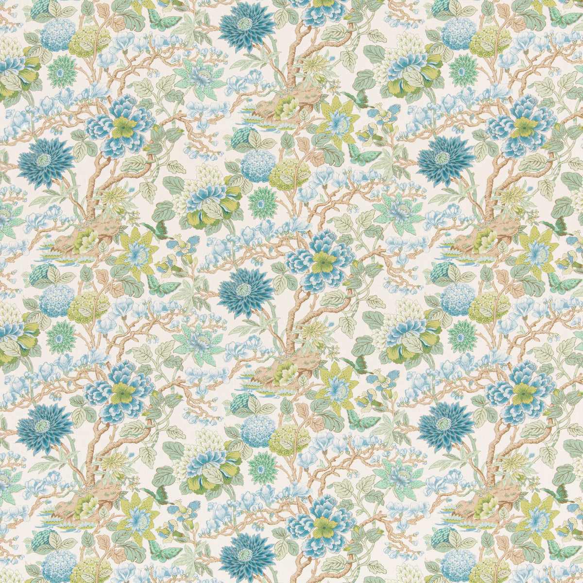 Little Magnolia Fabric by G P & J Baker in Willow