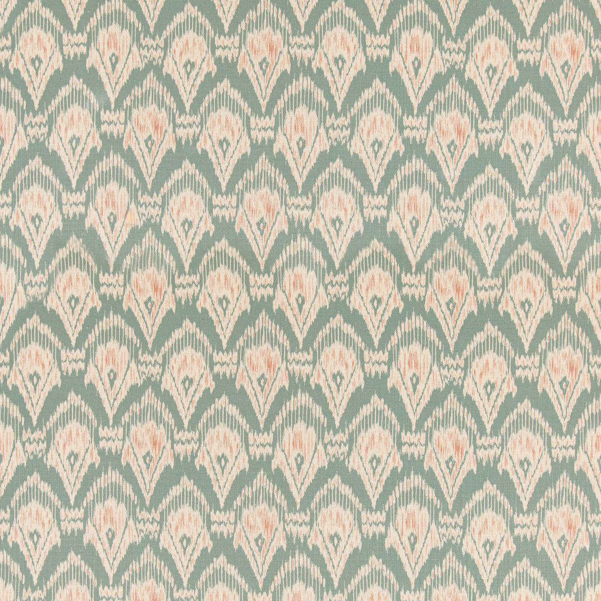 Zaraband Texture Fabric by G P & J Baker in Teal/Spice
