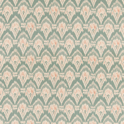 Zaraband Texture Fabric by G P & J Baker in Teal/Spice