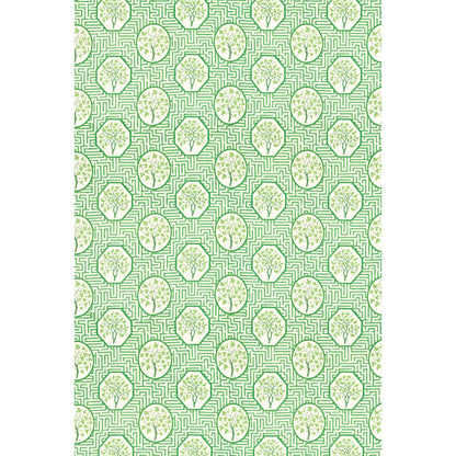 Royal Maze Fabric by G P & J Baker in Royal Green
