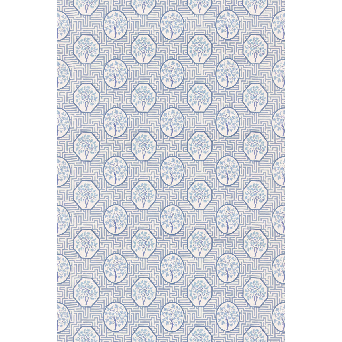 Royal Maze Fabric by G P & J Baker in Royal Blue