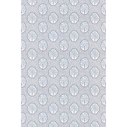 Royal Maze Fabric by G P & J Baker in Royal Blue