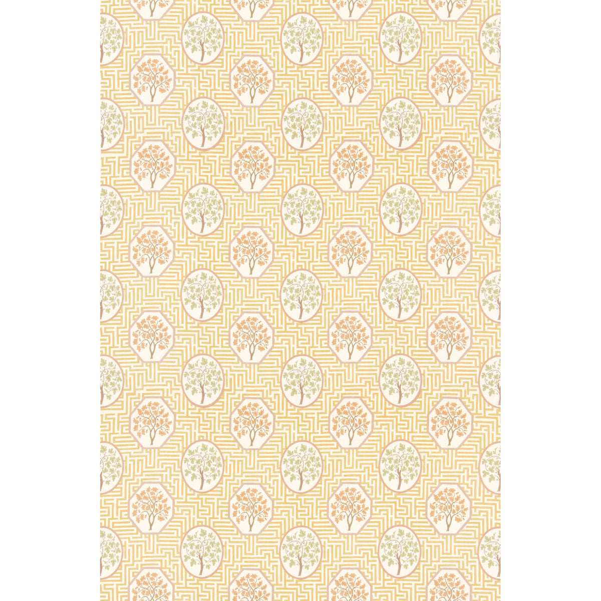 Royal Maze Fabric by G P & J Baker in Ochre