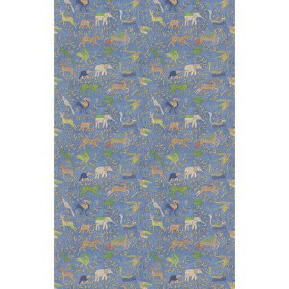 Noah's Ark Fabric by G P & J Baker in Blue