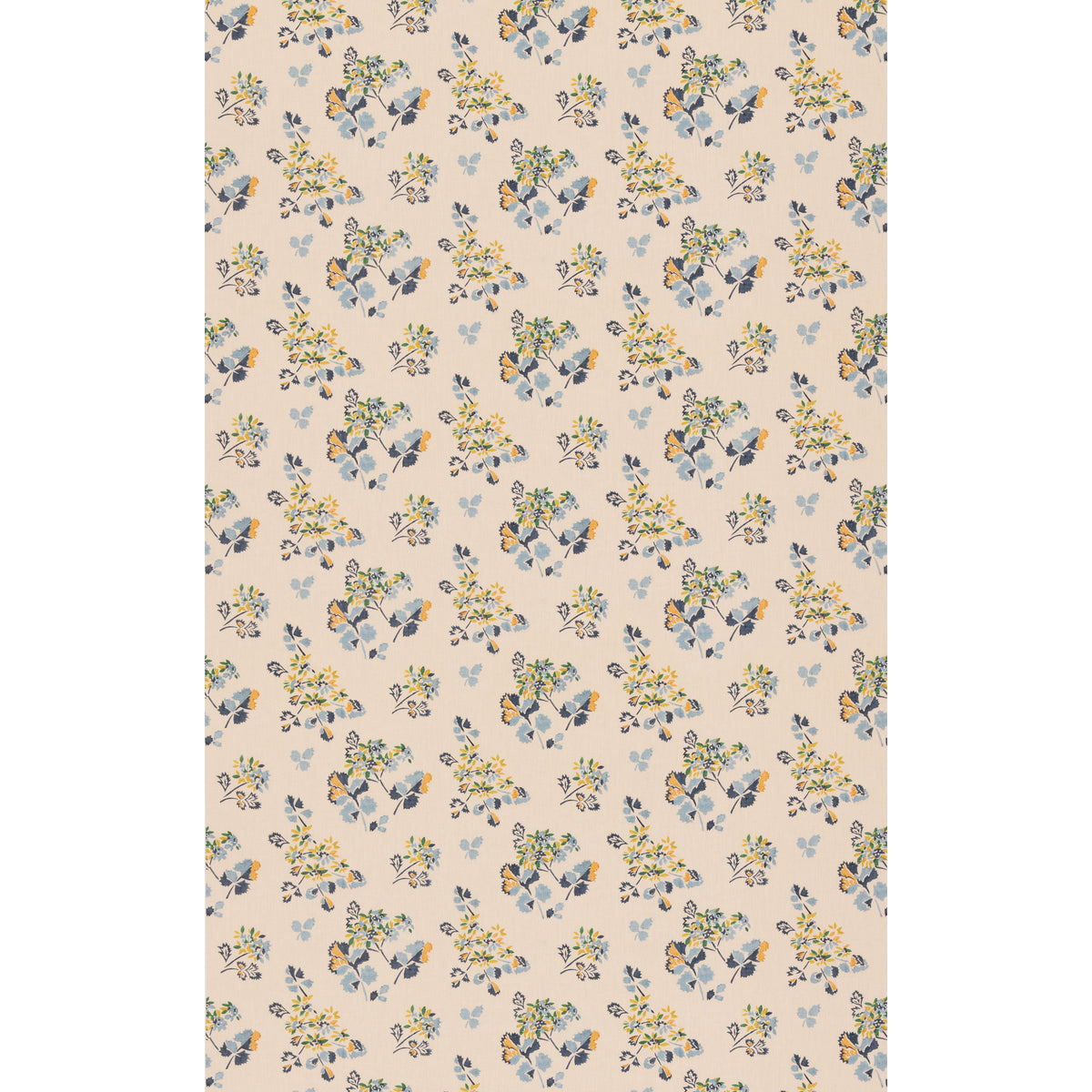 Forest Flower Fabric by G P & J Baker in Blue/Green