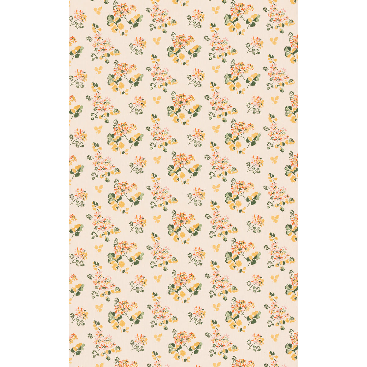 Forest Flower Fabric by G P & J Baker in Spice/Ochre