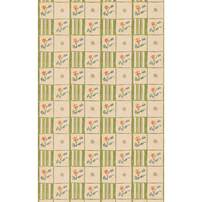 Forget-Me-Not Fabric by G P & J Baker in Green