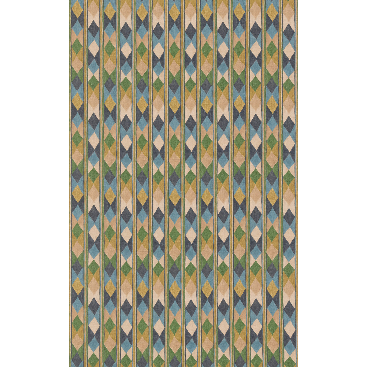 Compass Fabric by G P & J Baker in Blue/Green